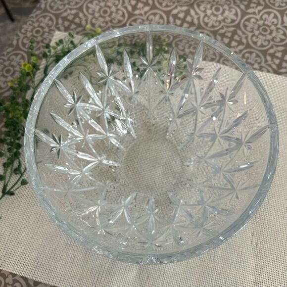 Marquis by Waterford‎ Cut Glass Sparkle Bowl 9” Diameter Salad Serving Bowl - Picture 2 of 10